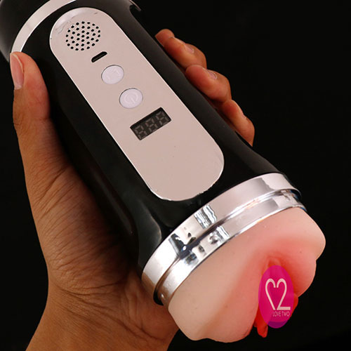 Cốc âm đạo 2 đầu silicon rung rên tai nghe ngụy trang