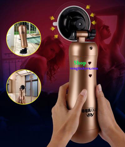 Âm đạo giả cầm tay hít tường Meiyao rung đôi mạnh mẽ thiết kế đẹp