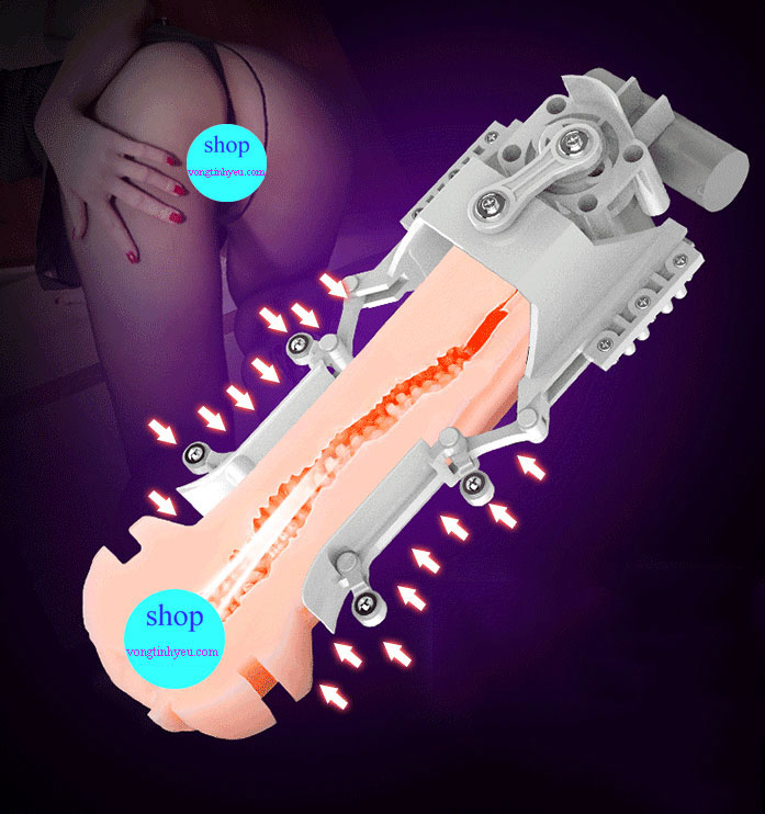 Âm đạo giả Dibe tự động chính hãng silicon mềm mại rung thật