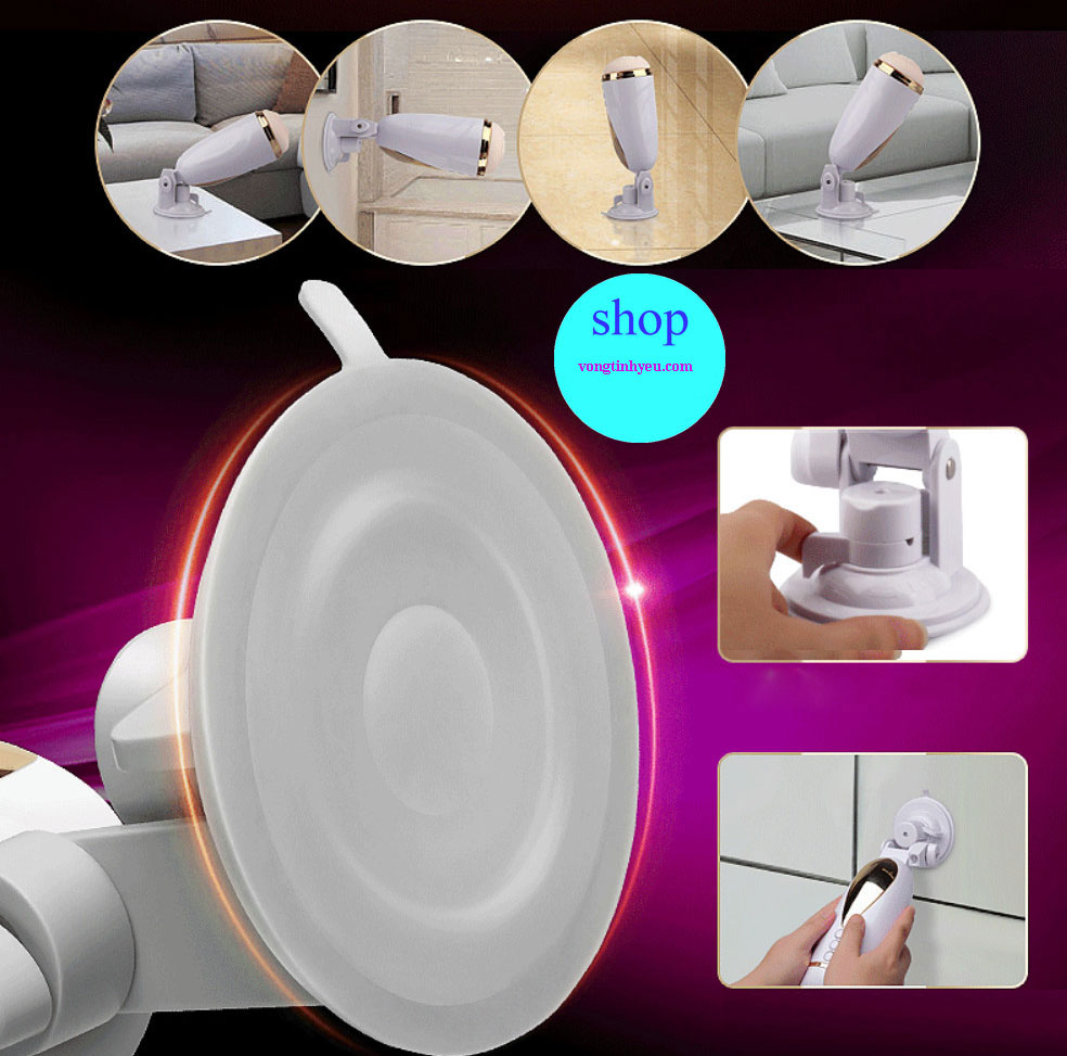 Âm đạo giả hít tường gắn tay điện thoại rung mạnh hiện đại