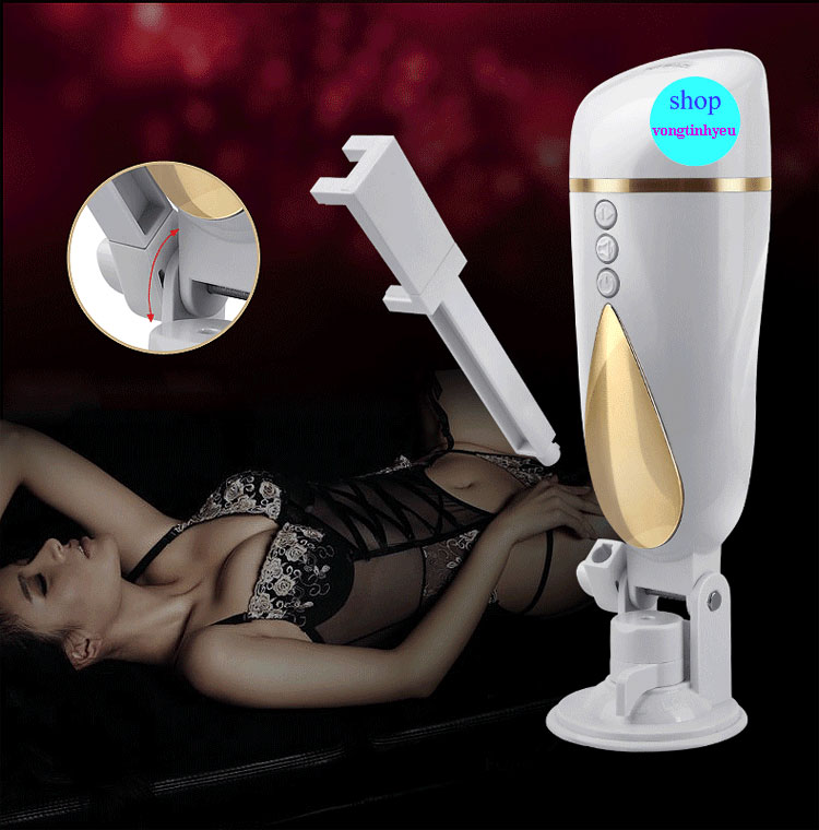 Âm đạo giả hít tường gắn tay điện thoại rung mạnh hiện đại