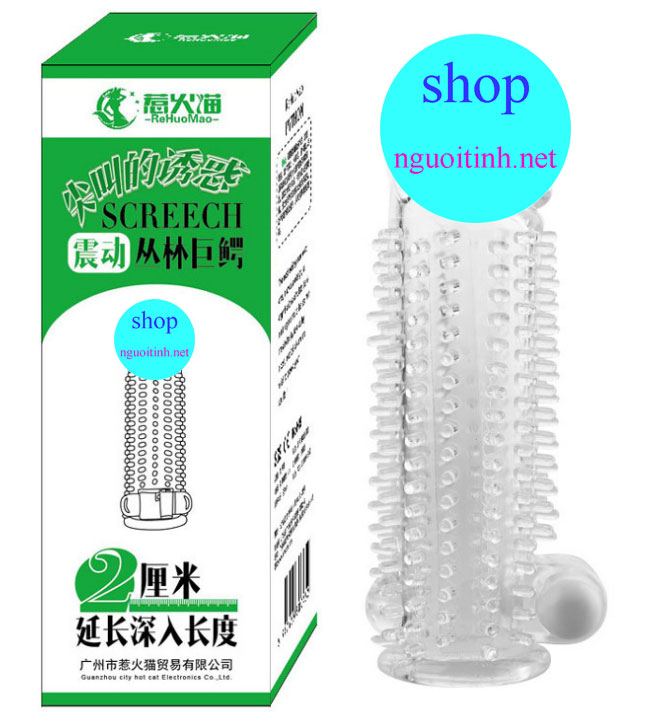 Bao cao su đôn dên gai rung hàng hiệu kích thích tăng khoái cảm