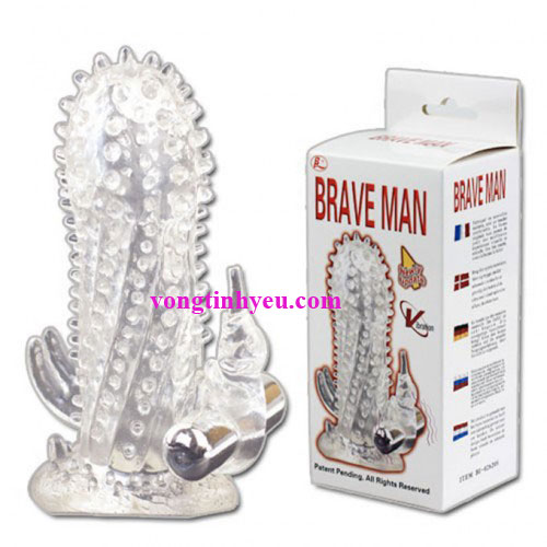 Đôn dên Brave Man gai rung nhập khẩu tăng kích thước khoái lạc