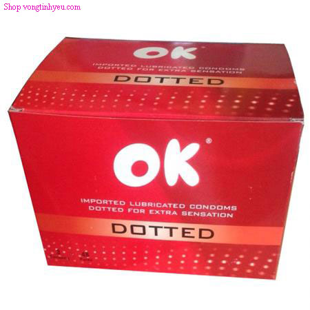 Hộp bao cao su Ok Deluxe đỏ 100 chiếc chuẩn Thái Lan an toàn