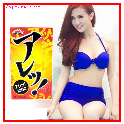 Hộp bao cao su Sagami Are-Are Nhật Bản 10 chiếc siêu mỏng co giãn