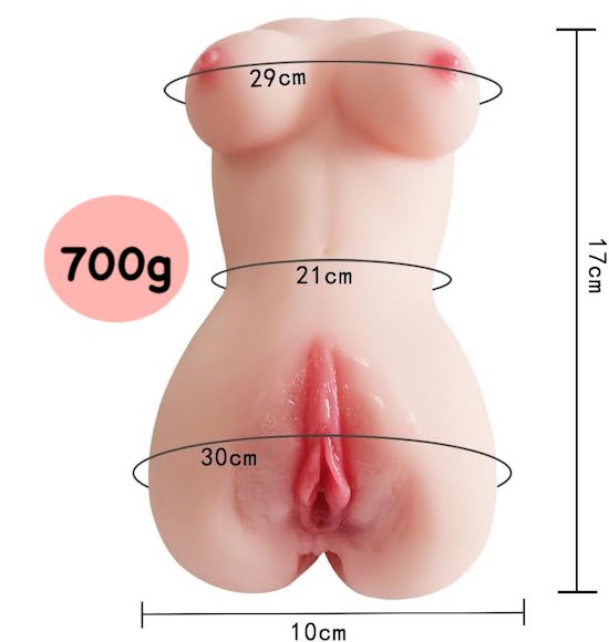 Búp bê bán thân mini 700g kèm âm đạo giả silicon y tế mềm mại Búp bê bán thân mini 700g kèm âm đạo giả silicon y tế mềm mại