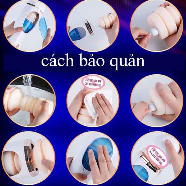 Âm đạo giả rung rên thụt tự động phát âm thanh Masturbation Cup