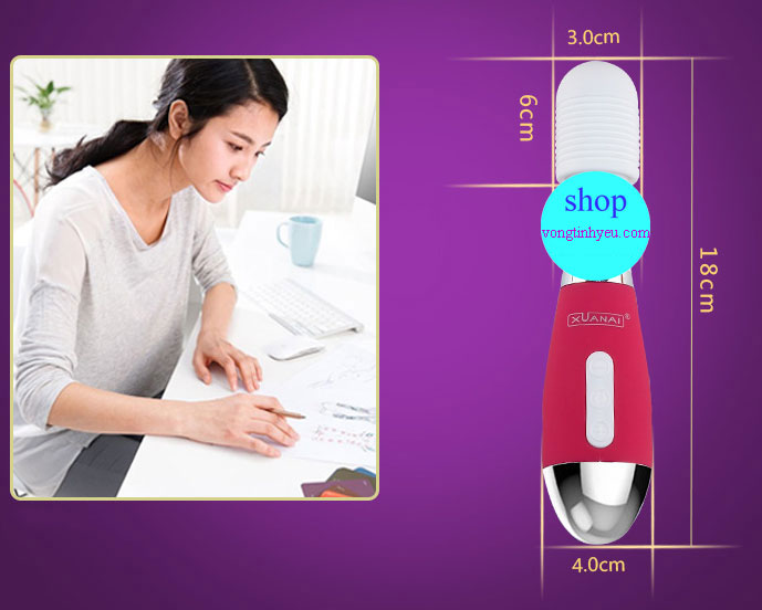 Chày rung massage không dây cao cấp đa chế độ tiện lợi Chày rung massage không dây cao cấp đa chế độ tiện lợi