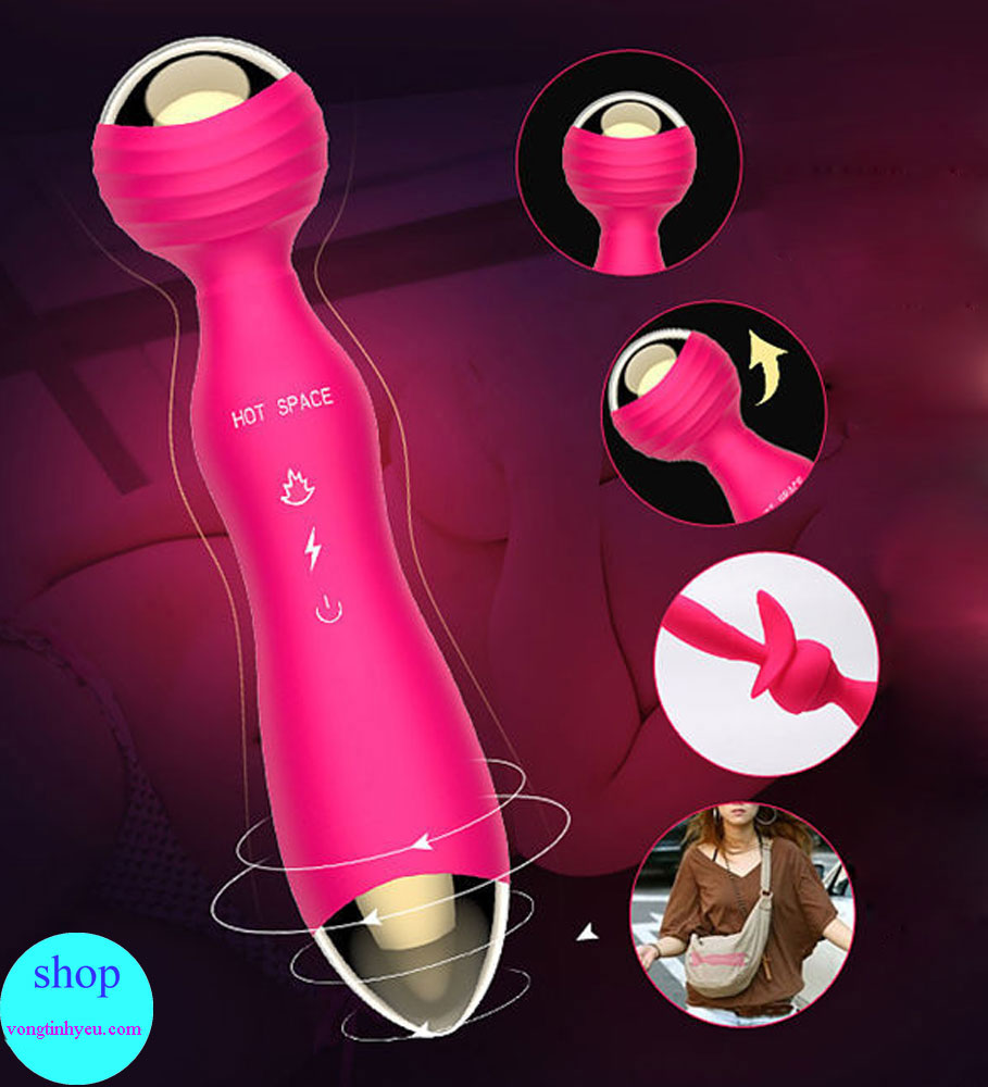 Chày rung massage Hot Space cao cấp rung đa chế độ ấm áp dễ chịu Chày rung massage Hot Space cao cấp rung đa chế độ ấm áp dễ chịu