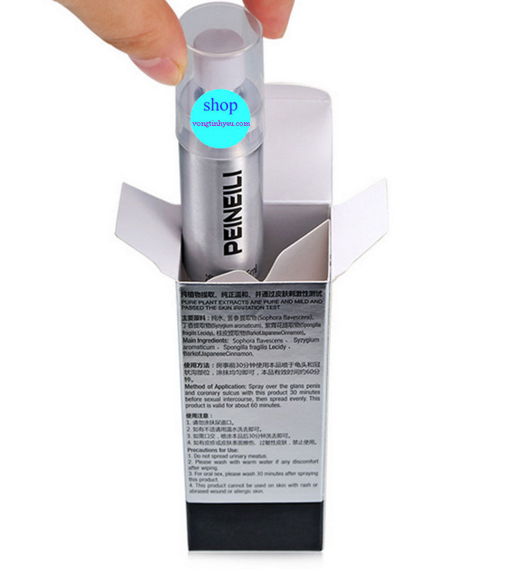 Thuốc xịt chống xuất tinh sớm Peineili hàng hiệu nổi bật
