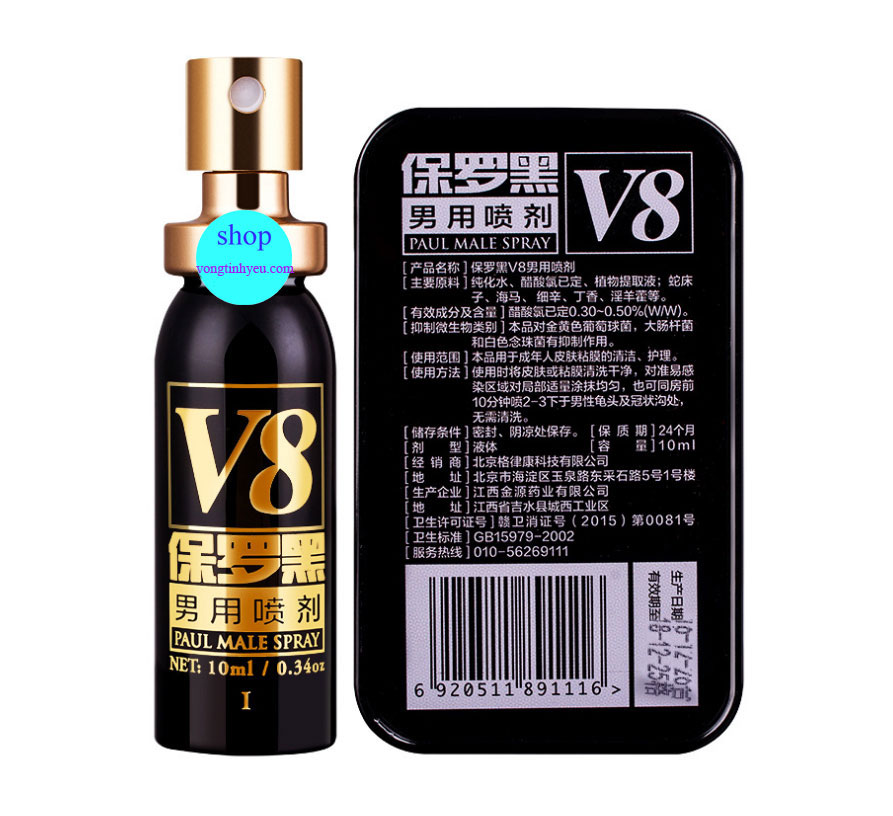 Chai xịt chống xuất tinh sớm OIX V8 cao cấp dễ dùng