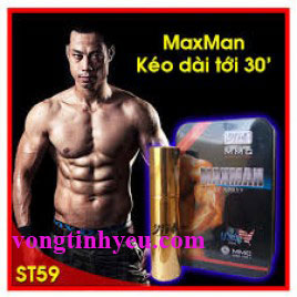 Thuốc xịt trị xuất tinh sớm Maxman công thức Lidocain 9,6% kéo dài Thuốc xịt trị xuất tinh sớm Maxman công thức Lidocain 9,6% kéo dài