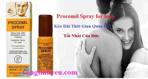 Chai xịt kéo dài thời gian yêu PROCOMIL Đức nhập khẩu tăng thời gian quan hệ