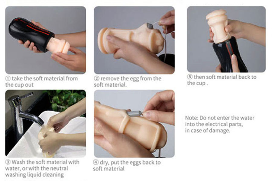 Âm đạo cầm tay Leten rung phát âm thanh, đồ chơi tình dục cao cấp