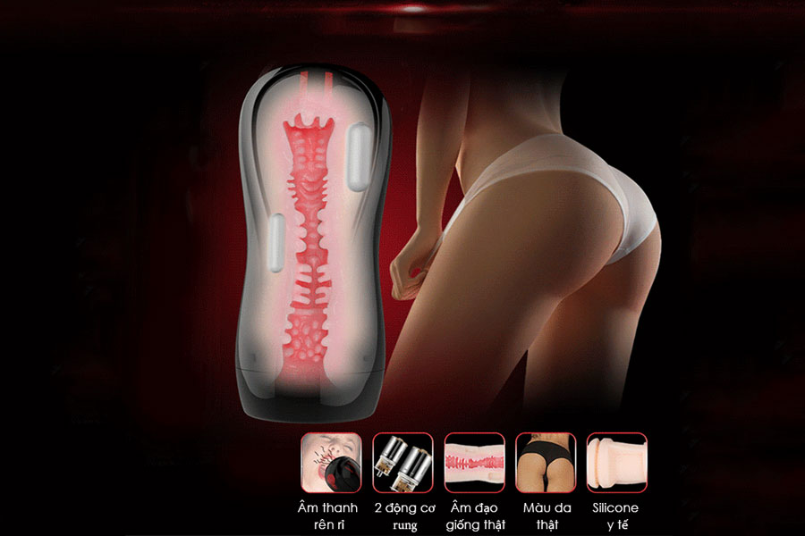 Âm đạo cầm tay Leten rung phát âm thanh, đồ chơi tình dục cao cấp