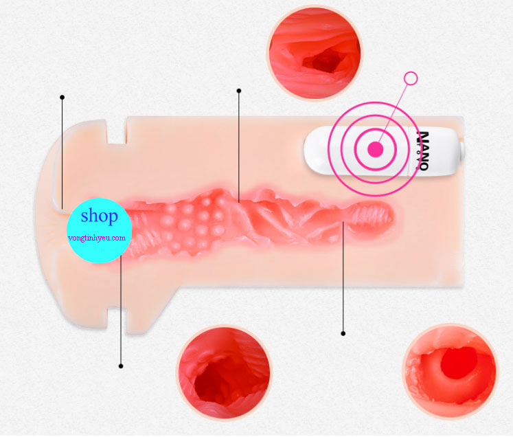 Cóc thủ dâm Nano toys có rung giá rẻ đa chế độ cực đã