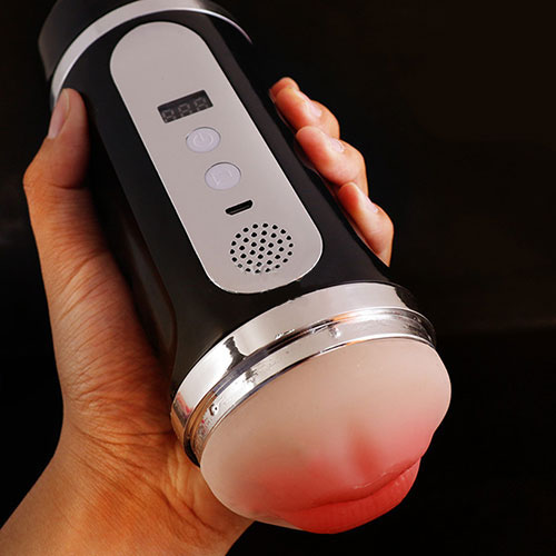 Cốc âm đạo 2 đầu silicon rung rên tai nghe ngụy trang