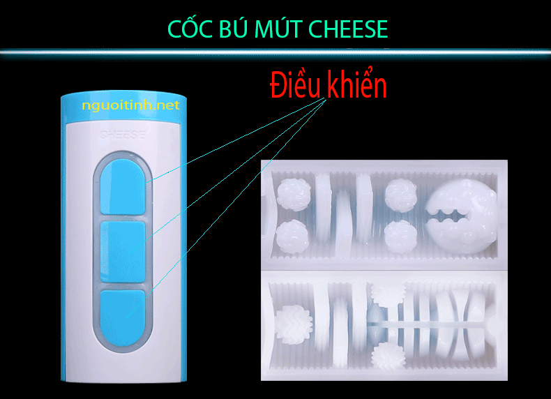 Cốc bú mút Cheese hàng hiệu silicon an toàn kích thích khoái cảm