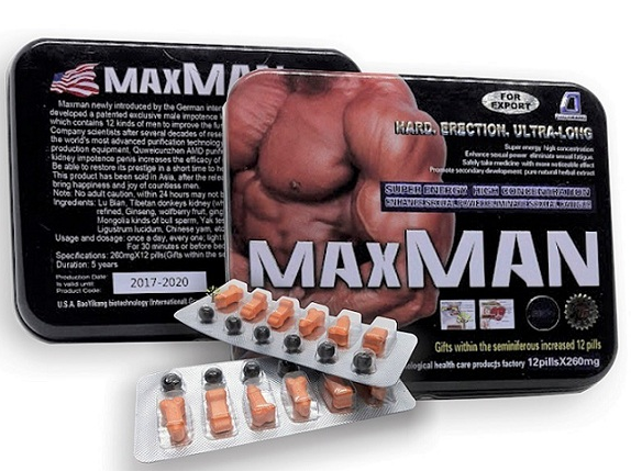 Thuốc cường dương Maxman 2600mg Mỹ tăng cường sinh lý nam mạnh mẽ