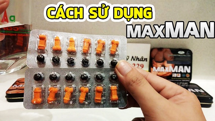 Thuốc cường dương Maxman 2600mg Mỹ tăng cường sinh lý nam mạnh mẽ