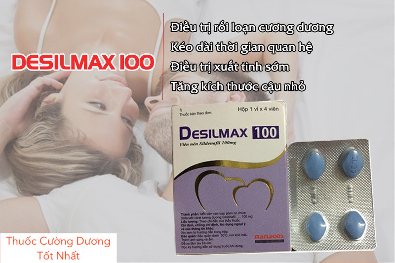 Thuốc cường dương Desilmax 100mg Ấn Độ tăng sinh lý mạnh mẽ