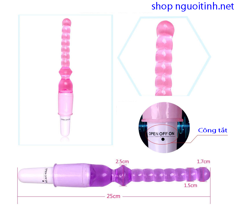 Que kích hậu môn polymer y tế cao cấp rung kích thích đỉnh điểm