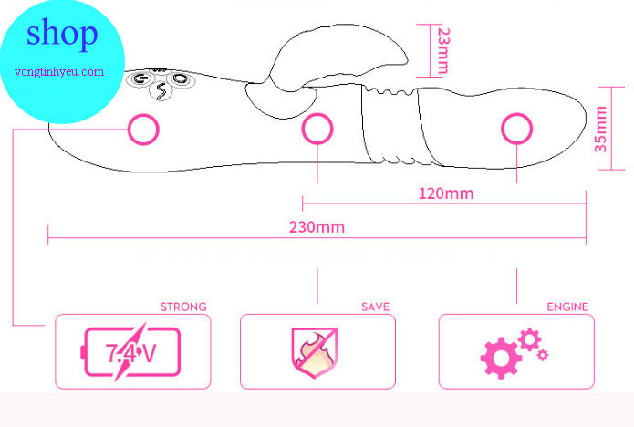 Dương vật giả đa chức năng silicon cao cấp an toàn
