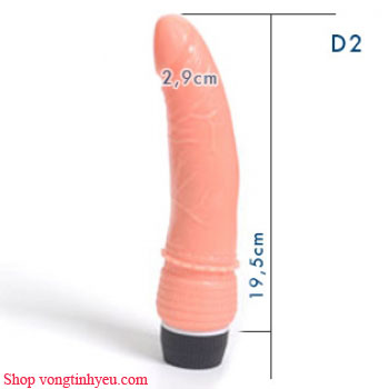 Dương vật giả 2 pin Shaki giá rẻ rung mạnh kích thích tối đa