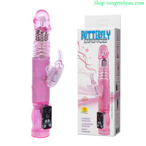 Dương vật giả thụt Butterfly đa chức năng rung con thỏ tê tái