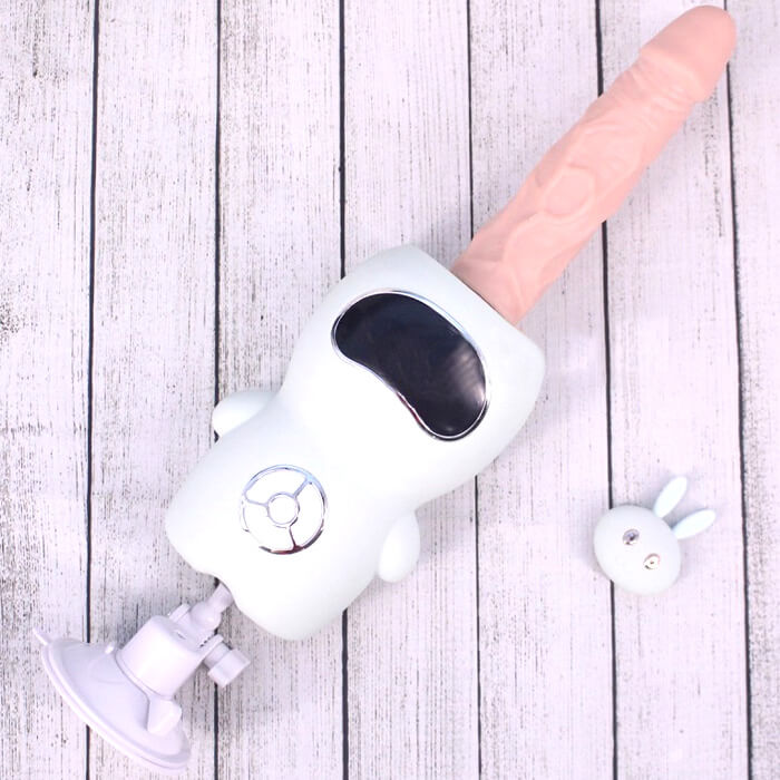 Máy bú mút tự động rung thụt tỏa nhiệt con thỏ Fking Machine