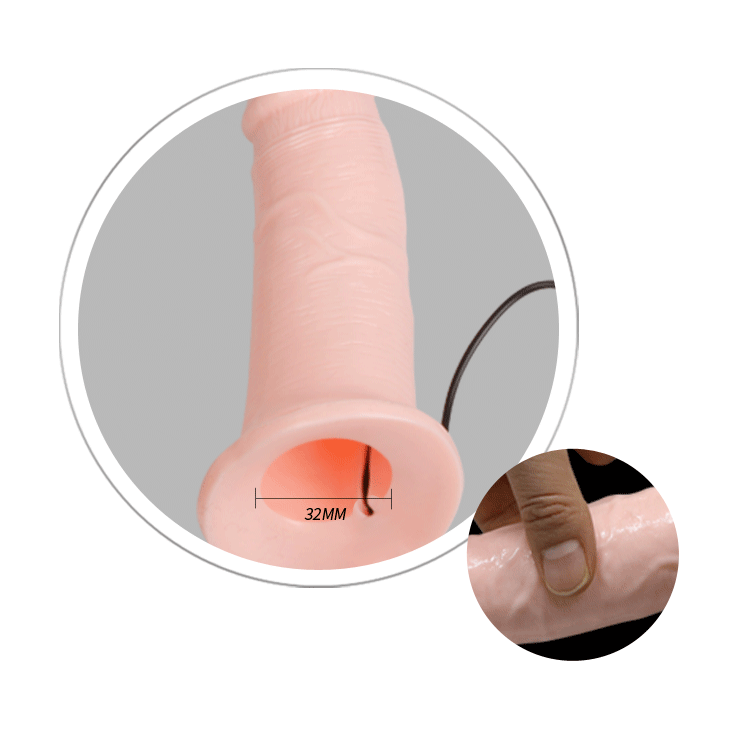 Dương vật giả dây đeo rỗng ruột có rung siêu mềm kích thích hoàn hảo
