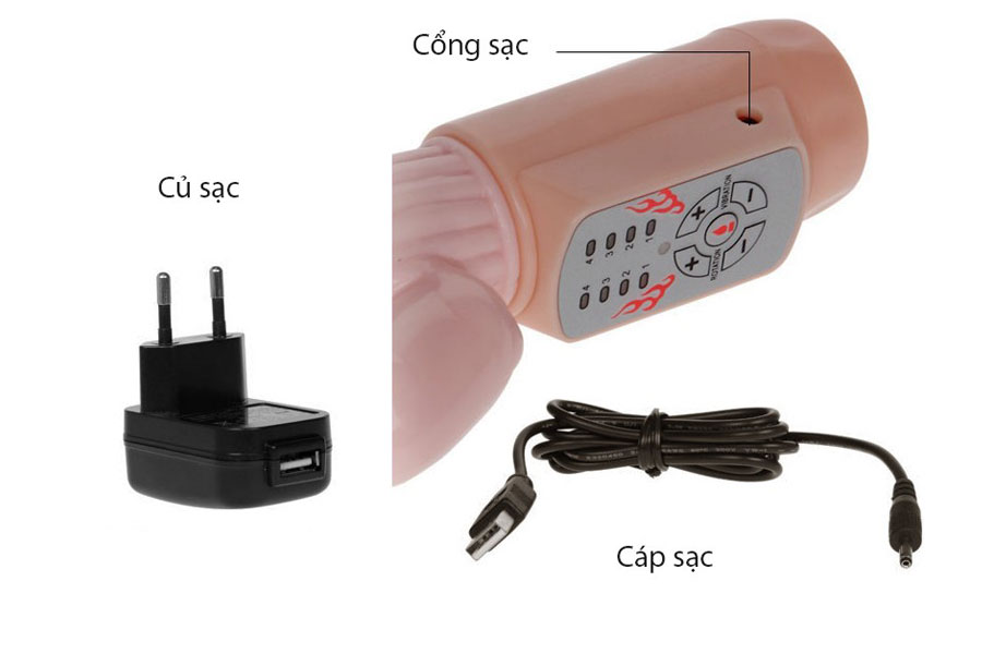Dương vật giả Fire Bunny rung tạo nhiệt cao cấp tăng khoái cảm giúp vui vẻ