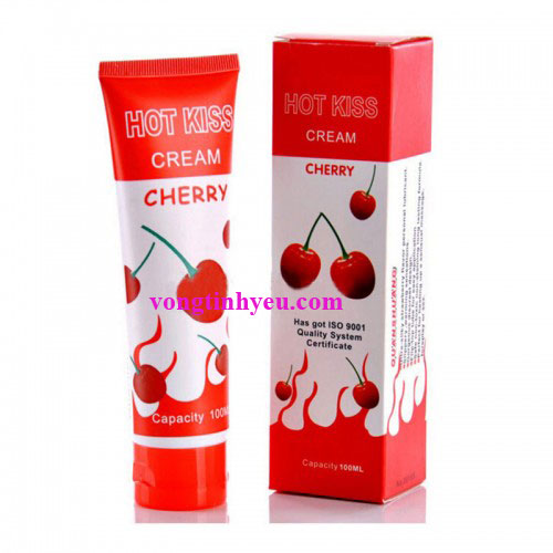 Gel bôi trơn Hot Kiss Cream hương cherry tăng ẩm mềm mượt