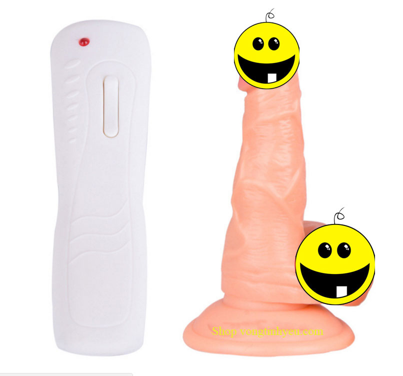 Dương vật giả mini hít tường rung xoay 360 độ, nhập khẩu chính hãng
