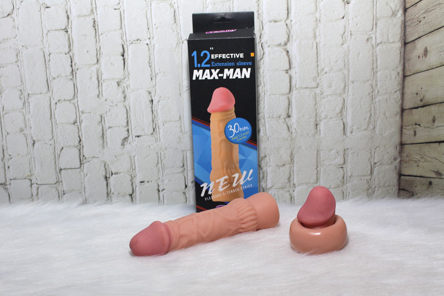 Đôn dên Maxman 3 phân silicon siêu gân đầu khấc mềm mại thoải mái dùng