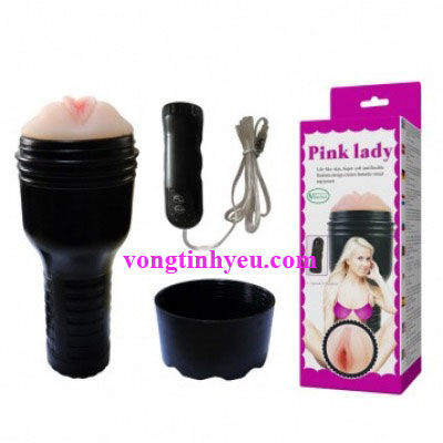 Âm đạo giả Pink Lady rung 4 chế độ cao cấp thiết kế đèn pin sang trọng