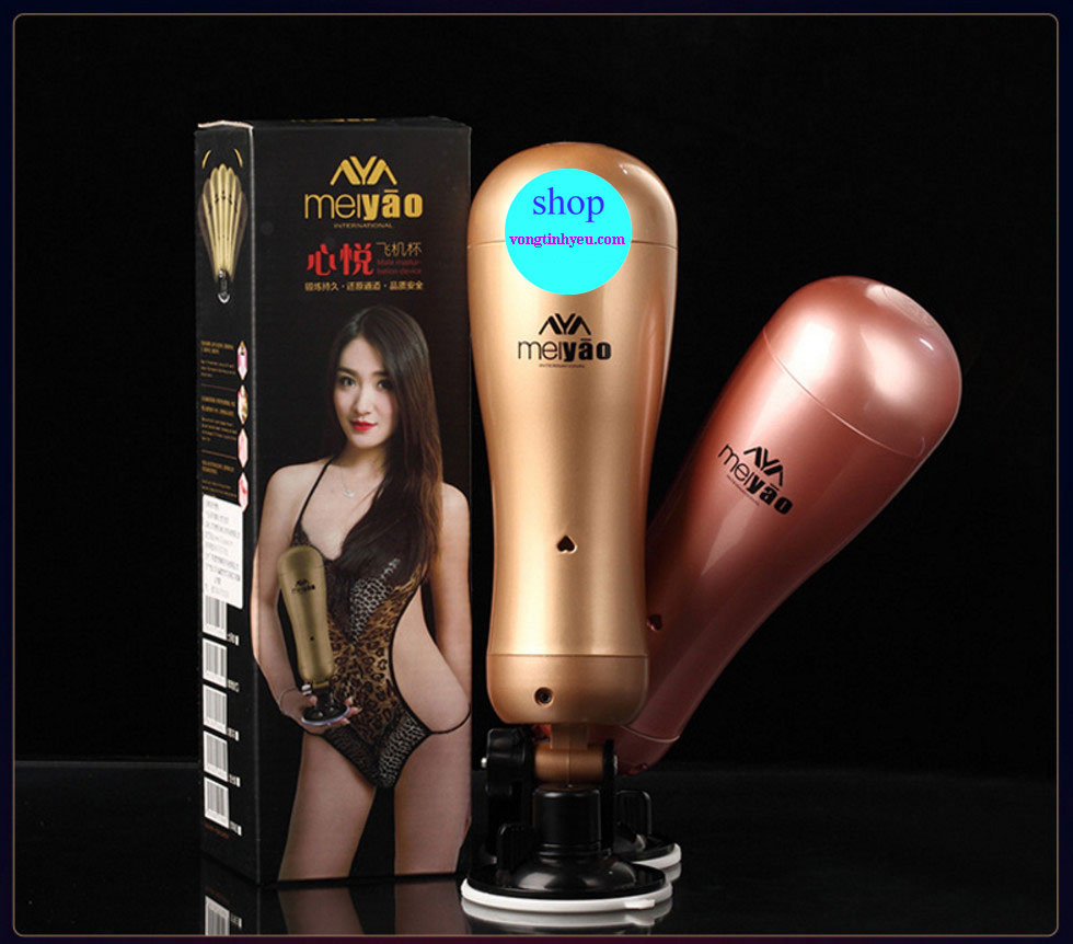 Âm đạo giả cầm tay hít tường Meiyao rung đôi mạnh mẽ thiết kế đẹp