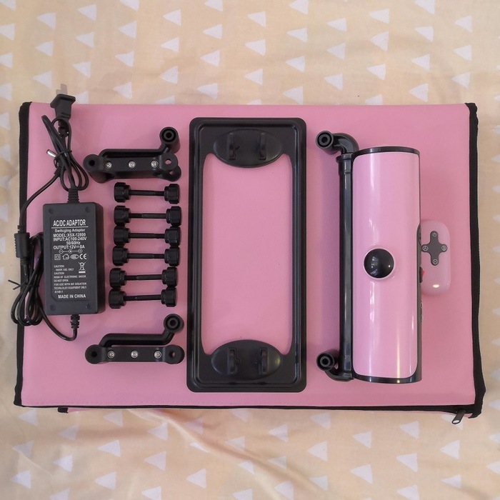 Máy làm tình tự động điều khiển từ xa có nệm trải silicon cao cấp