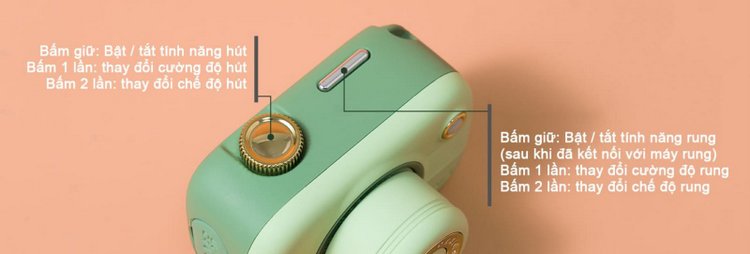 Máy rung bú kẹp ti ngụy trang máy ảnh Svakom Alberta silicon y tế
