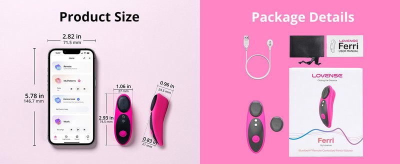 Máy rung mini gắn quần chíp Lovense điều khiển smartphone siêu nhỏ gọn
