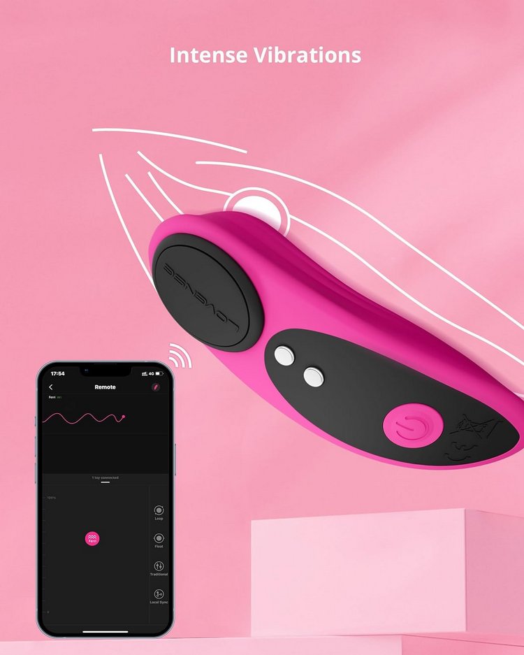 Máy rung mini gắn quần chíp Lovense điều khiển smartphone siêu nhỏ gọn