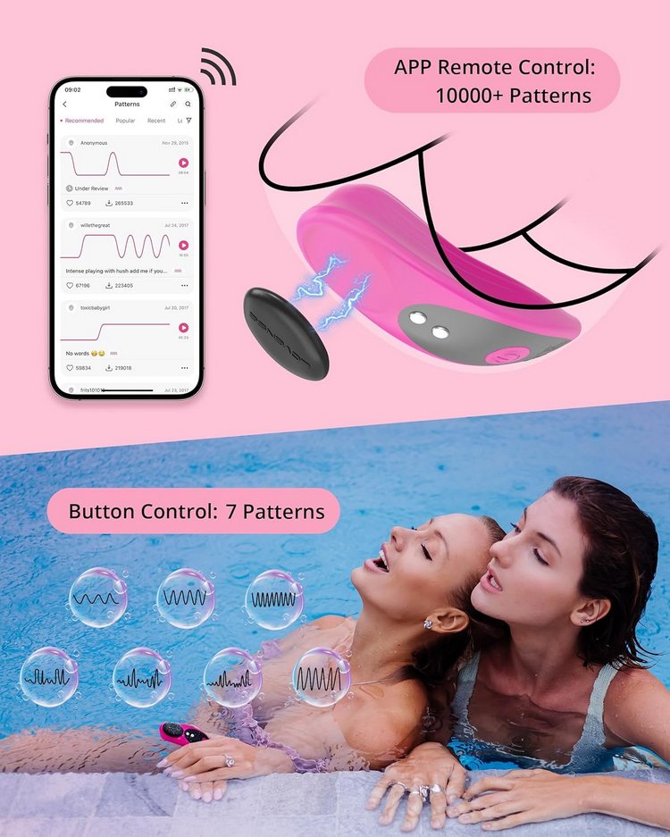 Máy rung mini gắn quần chíp Lovense điều khiển smartphone siêu nhỏ gọn