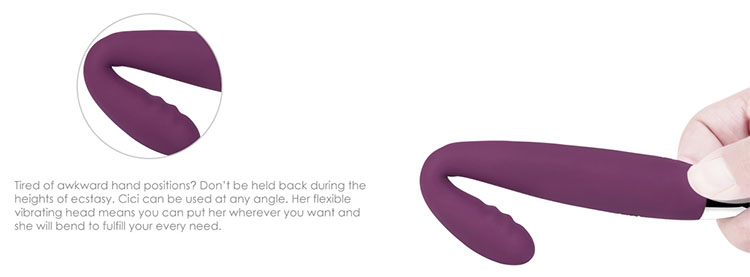 Que rung cầm tay đa năng Svakom silicon ABS cao cấp chống nước