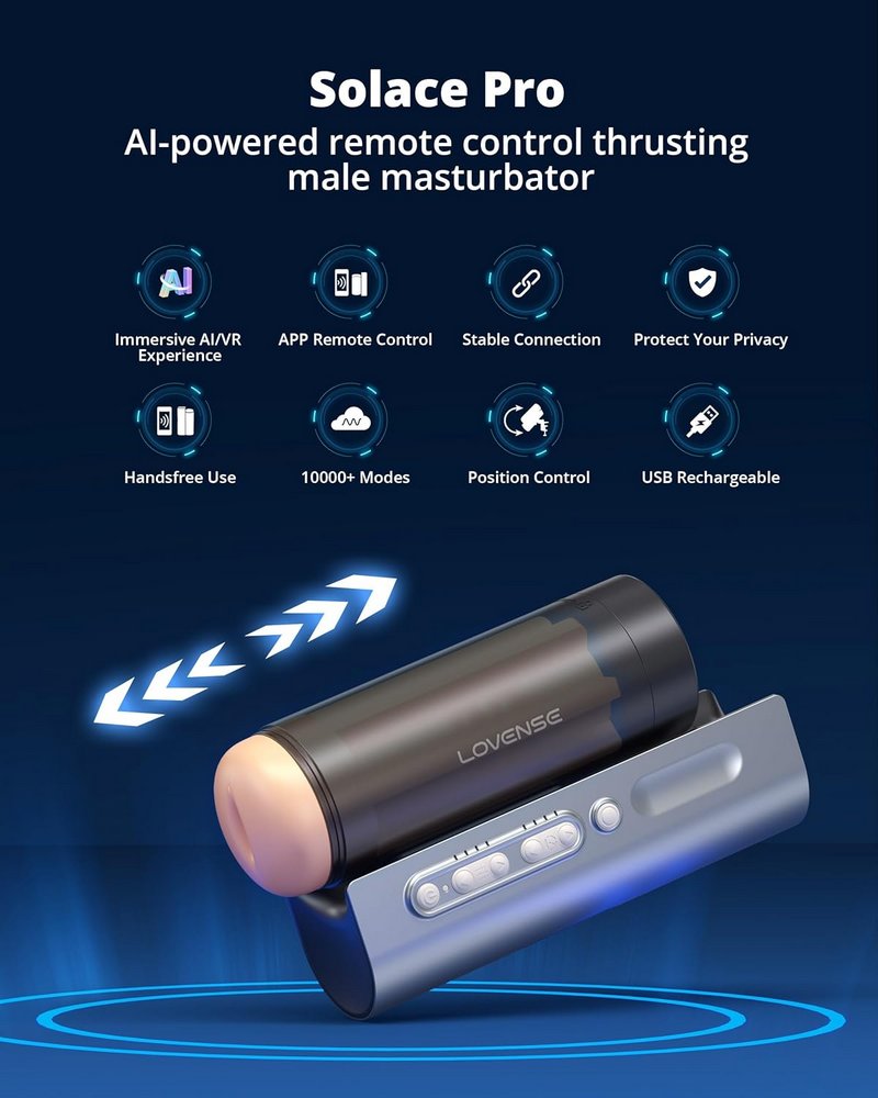 Máy thủ dâm tự động Lovense Solace Pro kết nối app cao cấp