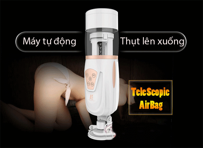 Máy thủ dâm tự động LC Easy AirBag rung thụt xoay cao cấp