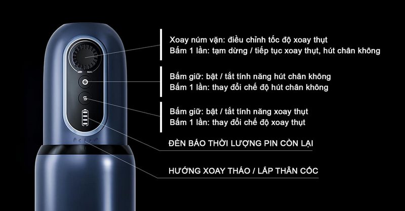 Máy thủ dâm cầm tay hít tường Svakom Godwin xoay thụt tự động mạnh mẽ