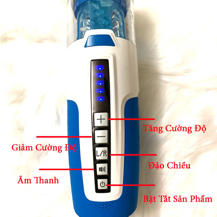 Âm đạo giả rung xoay thụt phát âm thanh Leten cao cấp tự động