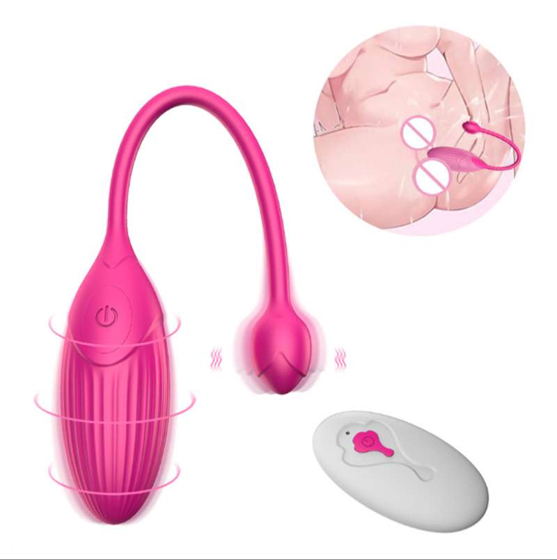 Trứng rung râu hoa hồng không dây điều khiển từ xa