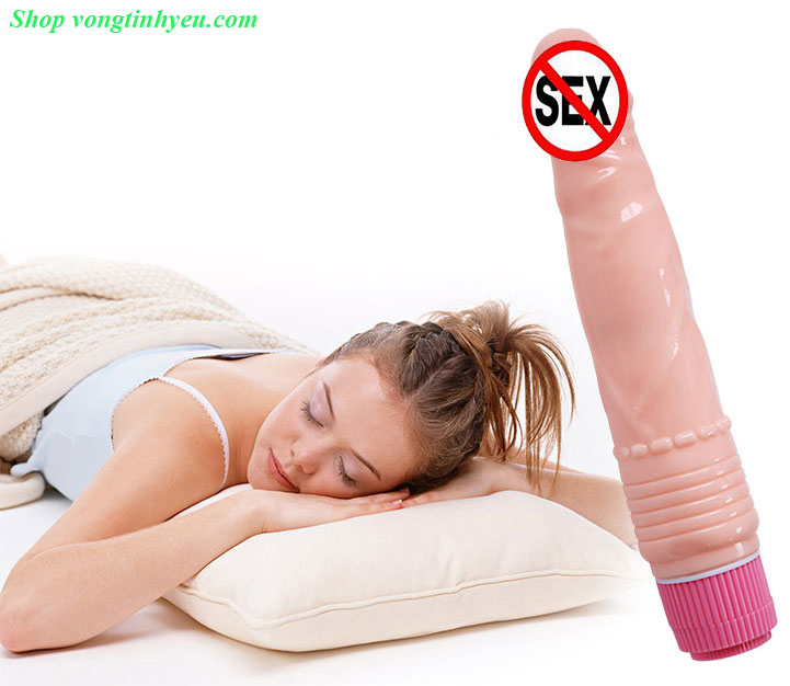 Dương vật rung 2 pin mạnh giá tốt silicon mềm mại dễ dùng