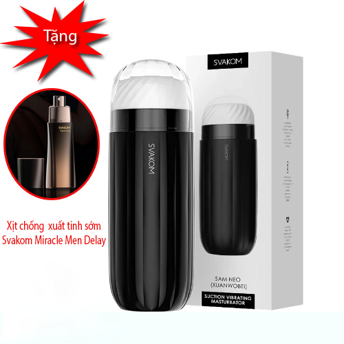 Âm đạo máy bú mút tự động Svakom SAM XUANWOBE sạc USB cao cấp